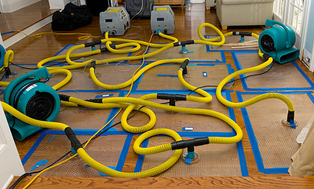 Professional Water Damage Restoration technician working in Coventry, RI